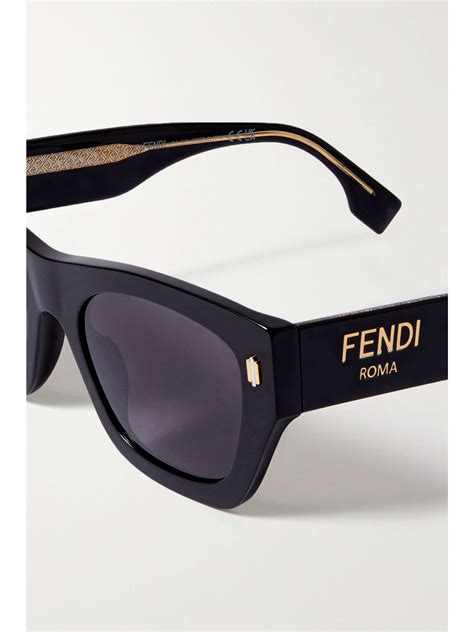 fendi d frame acetate sunglasses|FENDI EYEWEAR Roma D.